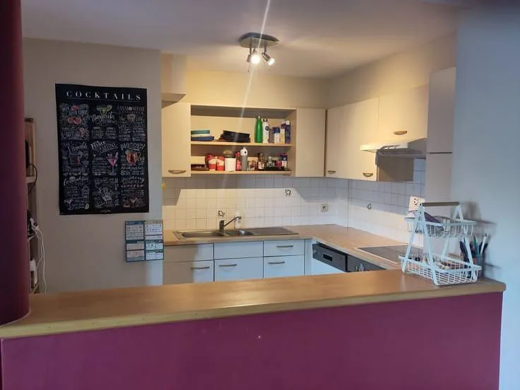 Köök - Flat with Garage in Louvain-la-Neuve