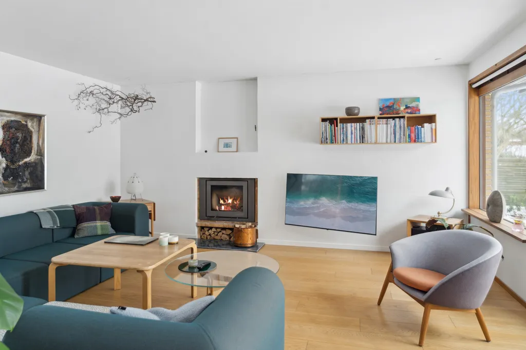 Living Room - Modernised Johan Christensen Villa in Hareskovby