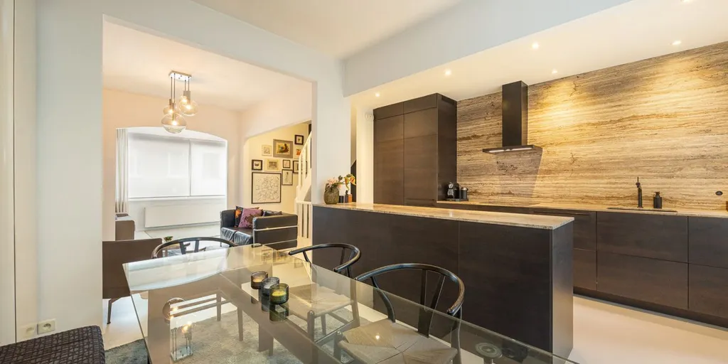 Cuisine - Duplex Contemporain avec Garage à Anvers