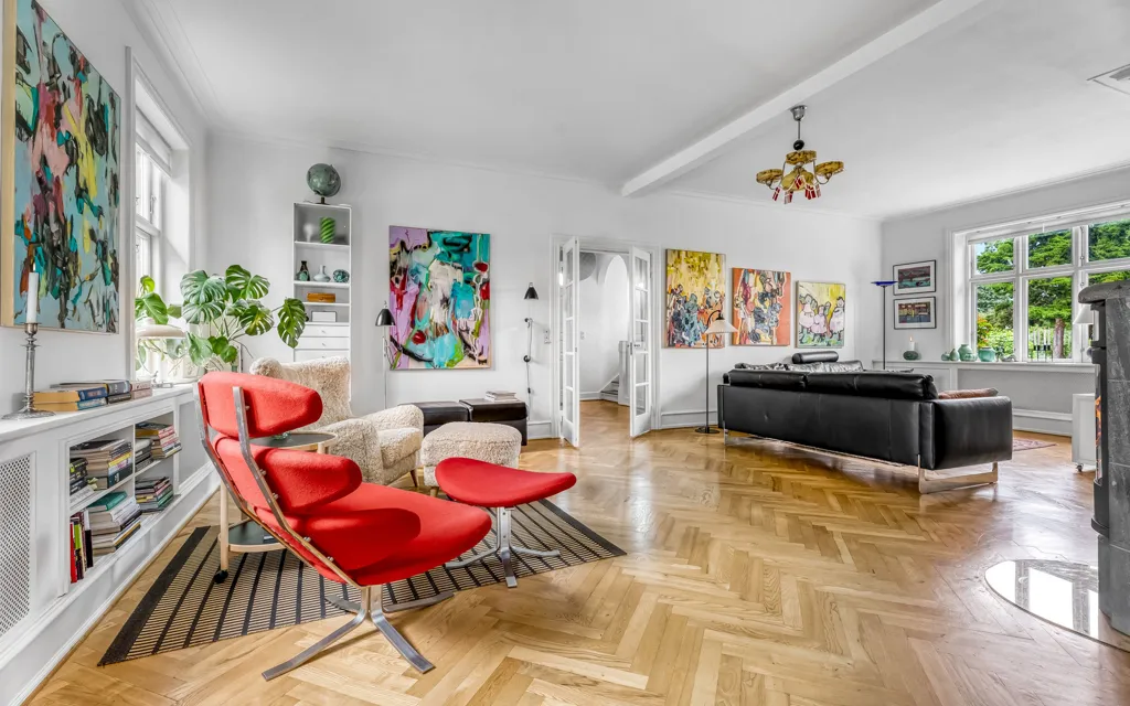 Séjour - Rustic Redbrick Villa with Garden in Nakskov