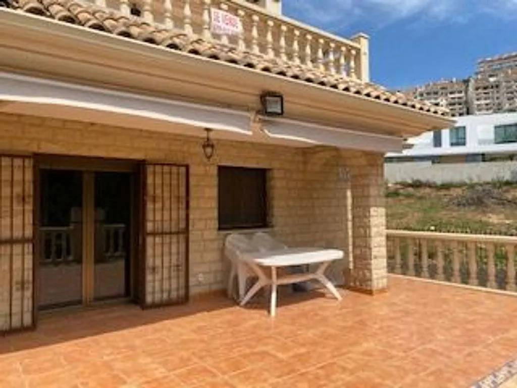 Terrasse - Chalet with Sea View and Pool in Cap Blanc, Cullera
