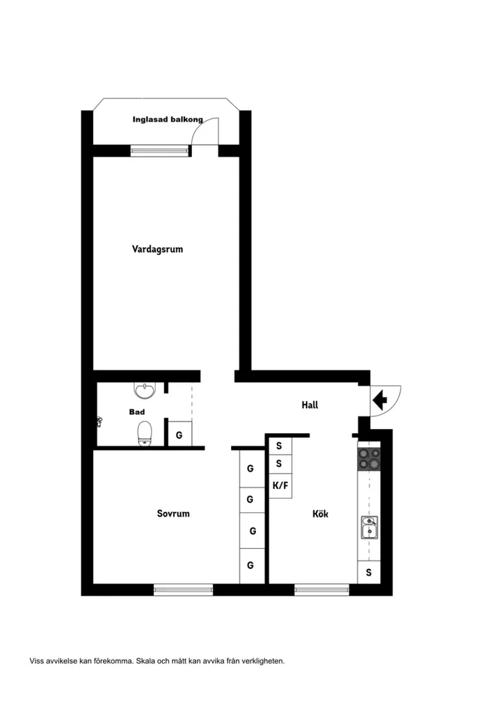 Plaan - Apartment with Balcony in Höganäs