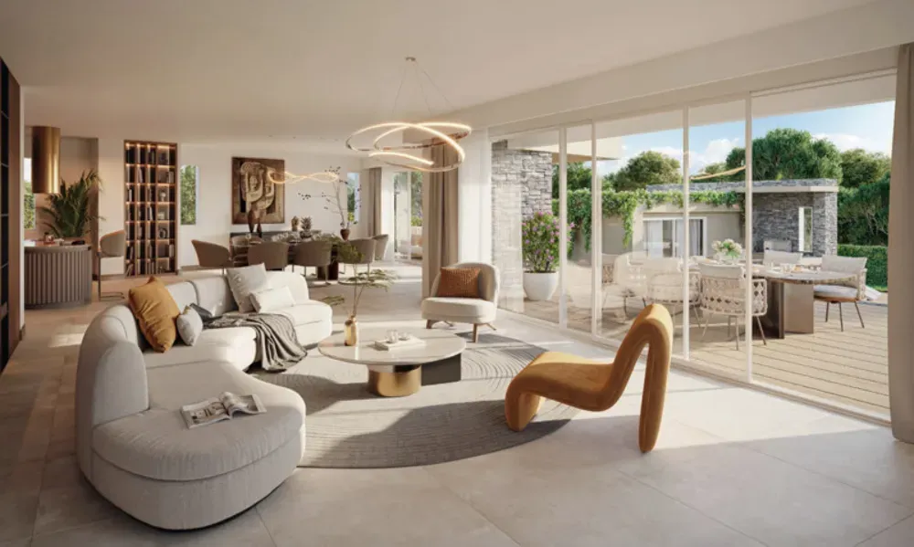 Séjour - Villa avec Piscine et Jardin à Mougins