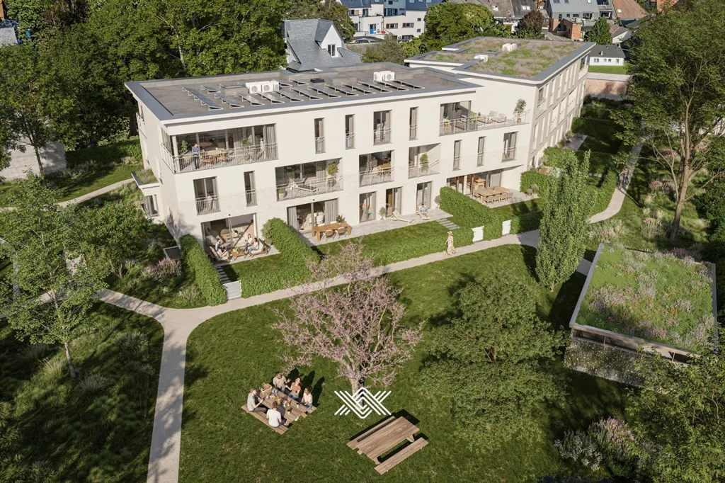 Vue aérienne - Duplex avec Jardin et Terrasse à Zwijnaarde