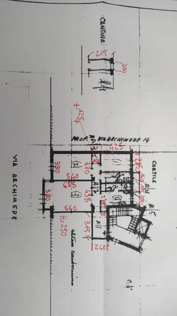 Floor Plan - Luxury Flat to be Restructured in Milan