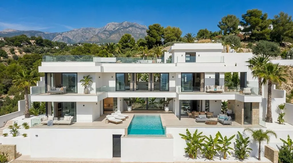 Piscine - Chalet with Sea View and Pool in Calpe
