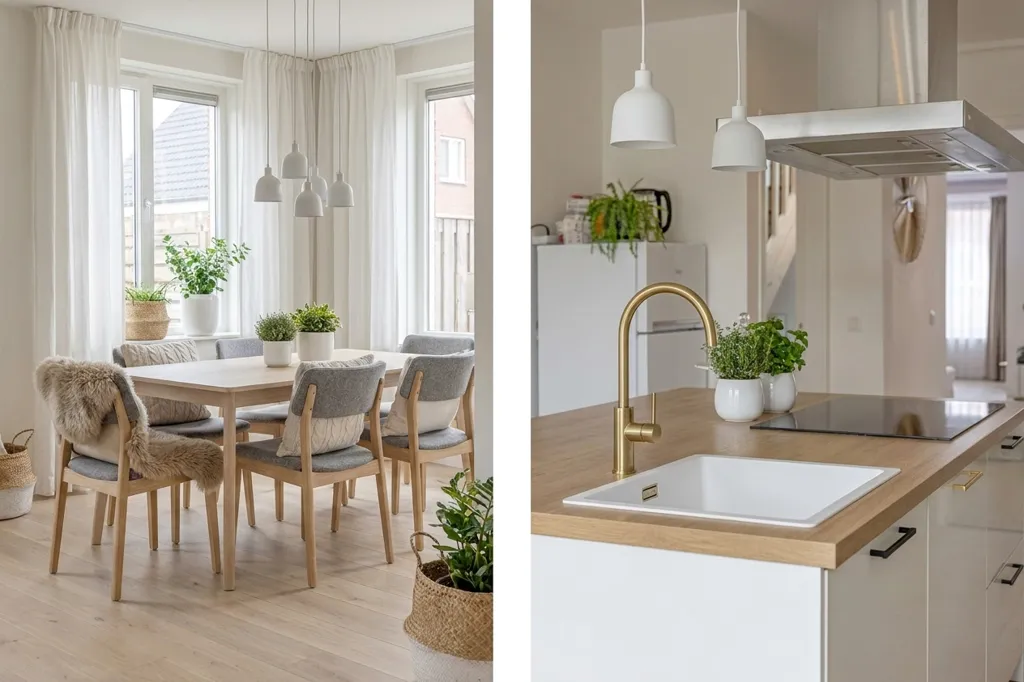 Salle à manger - Appartement avec Jardin au Rez-de-Chaussée à Gooreind