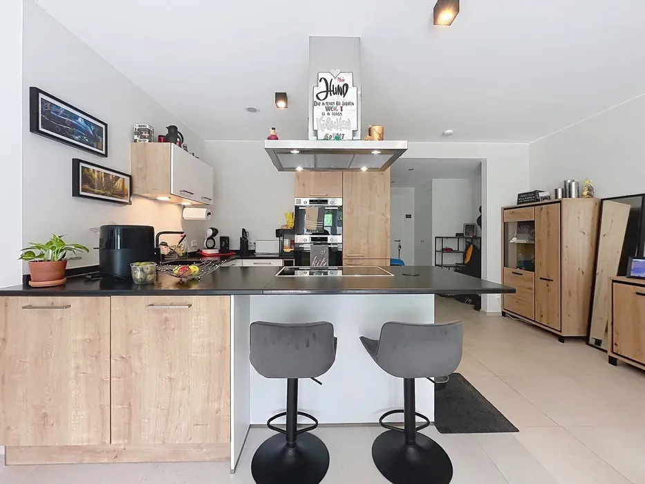 Köök - Modern Apartment with Parking in Clervaux