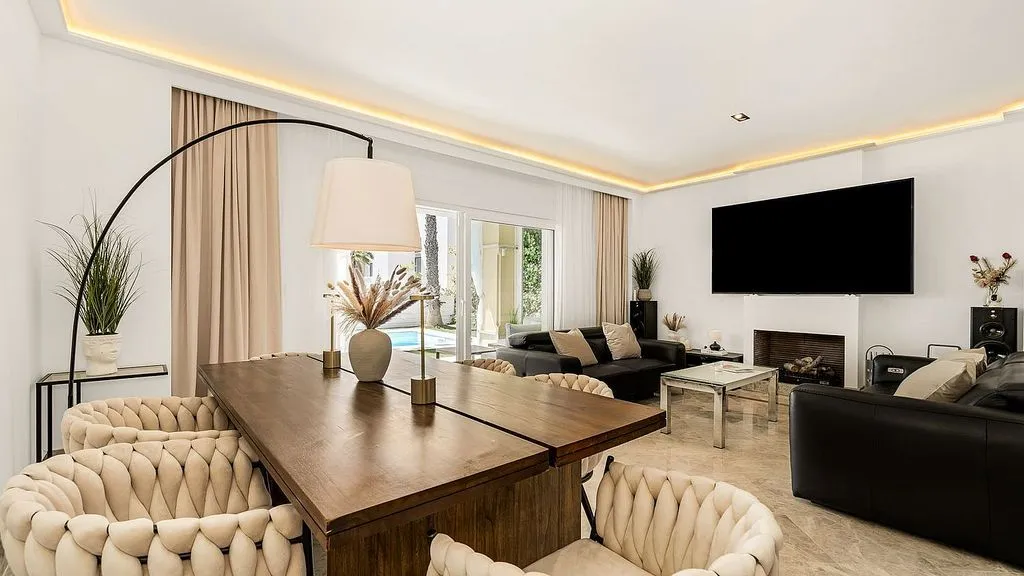 Salle à manger - Villa with Sea and Golf Views in Marbella