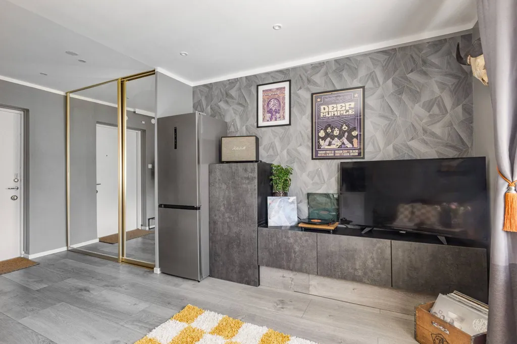 Séjour - Studio Flat with Balcony in Enköping