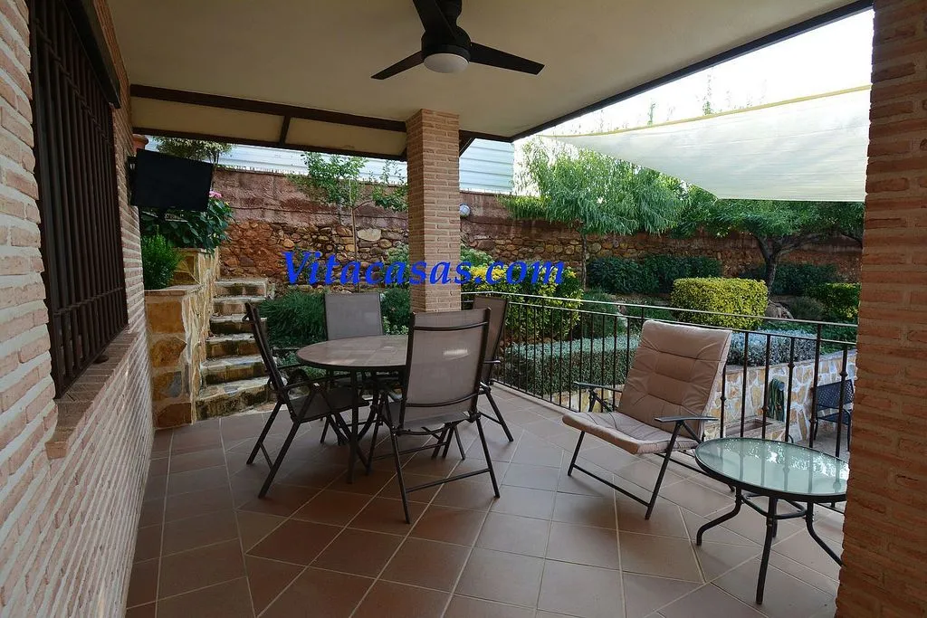Terrass - Rustic Chalet with Pool in Robledillo de Mohernando