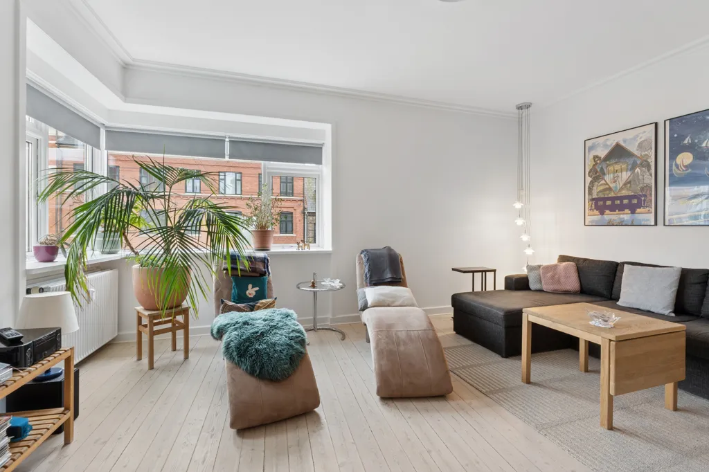 Séjour - Elevator Penthouse with Two Balconies in Valby