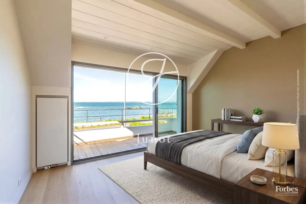 Chambres - Villa Rénovée Face à la Mer avec Piscine au Croisic
