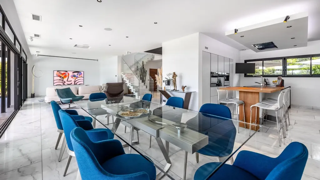 Söögituba - Contemporary Villa with Panoramic Views near Montpellier