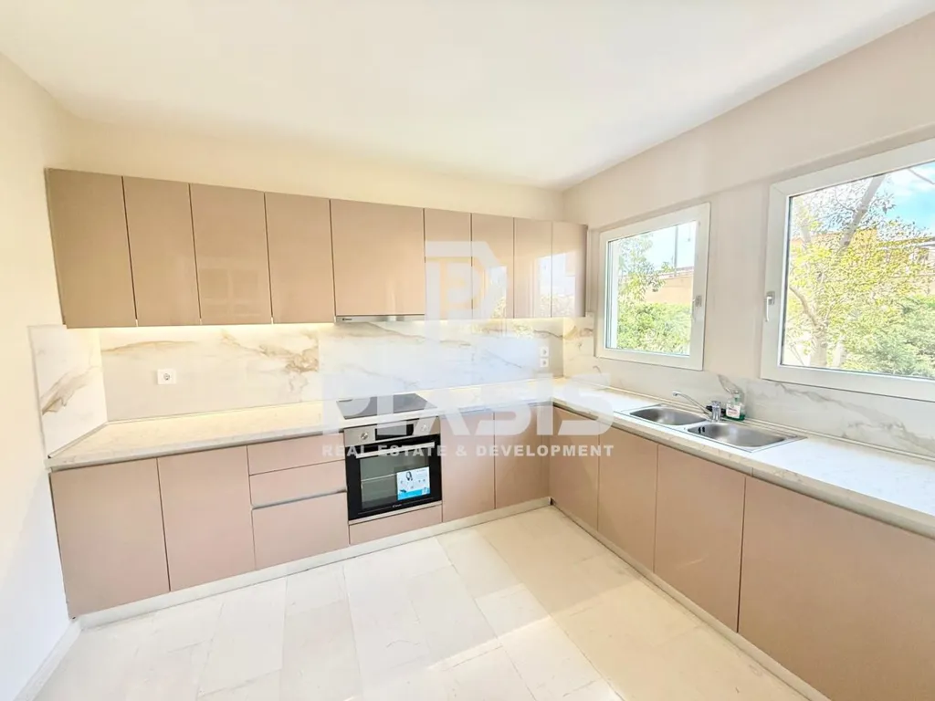 Cuisine - Renovated Apartment with Balcony in Glyfada