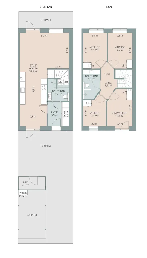 Plan - Architect-Designed Terrace House in Tune