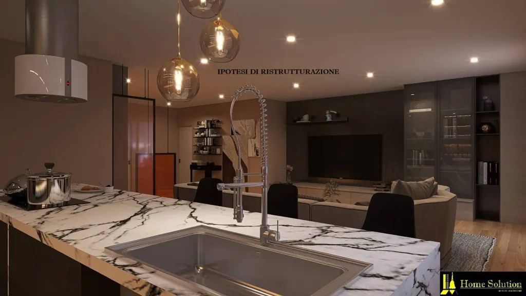 Cuisine - Apartment with Panoramic View in Turin