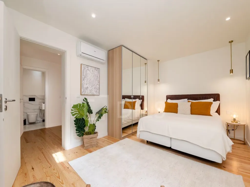 Chambres - Remodelled T1 Apartment with Terrace in Lisbon