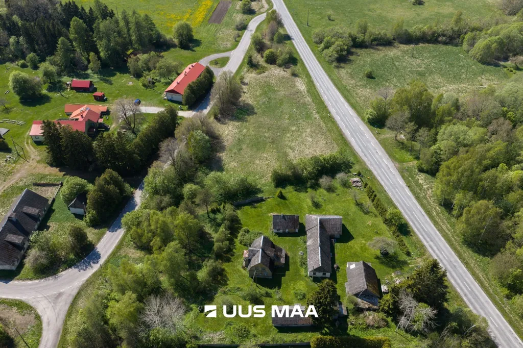 Aerial - Extensive Land with Renovation Potential in Sakla, Saaremaa