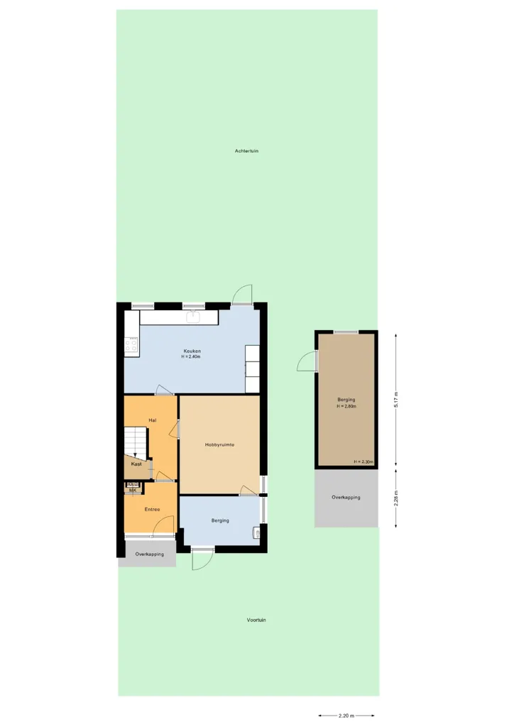 Floor Plan - Corner House with Energy Label A in Huizen