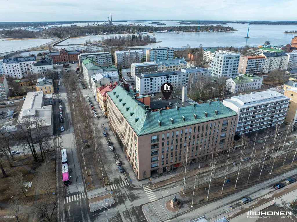 Vue aérienne - Renovated Apartment in Vaasa City Centre