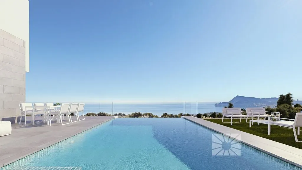 Pool - Luxury Villa with Sea View in Altea