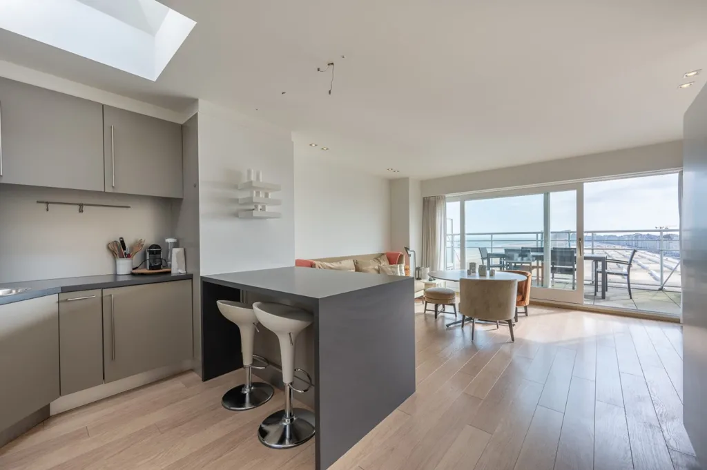 Küche - Apartment with Sea View in Duinbergen