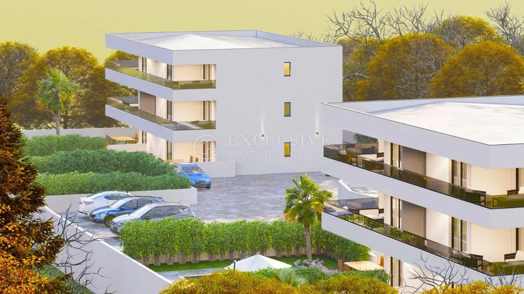 Modern 2-Bed Apartment with Sea View in Malinska