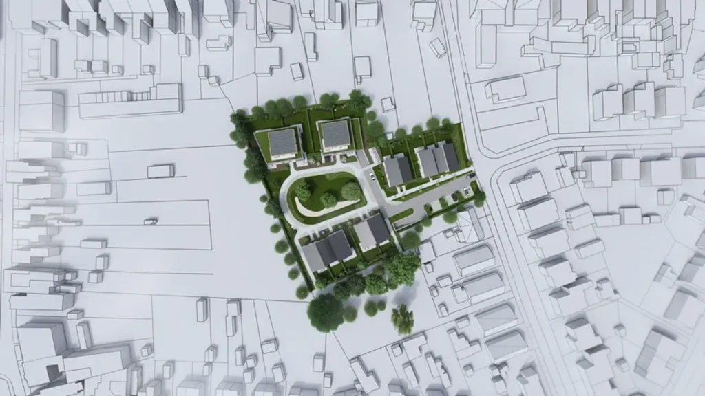 Õhuvaade - New Apartments with Park Setting in Malle