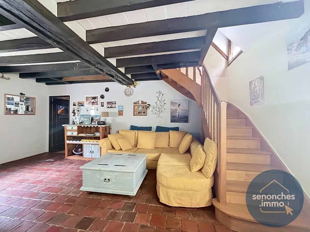 Living Room - Longère with Garden in Saintigny, Perche