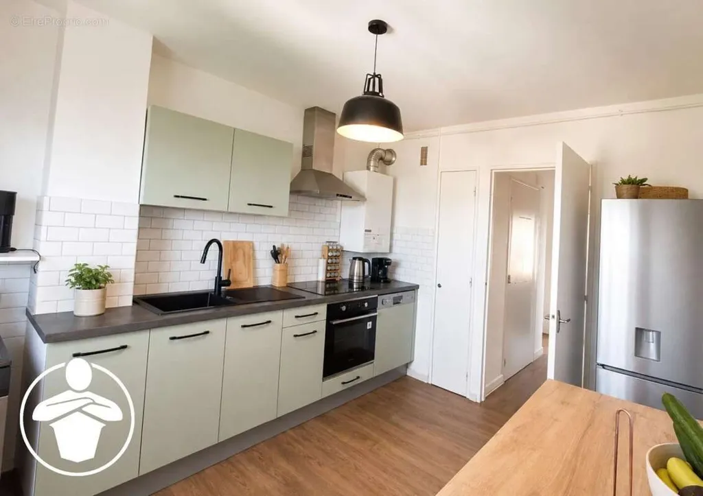 Köök - Bright Apartment with Balcony in Agen