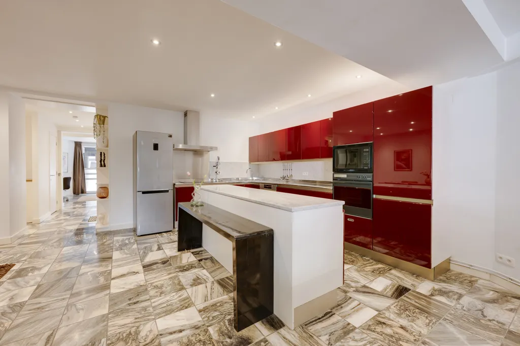Köök - Modern Apartment with Sunny Terrace in Leien