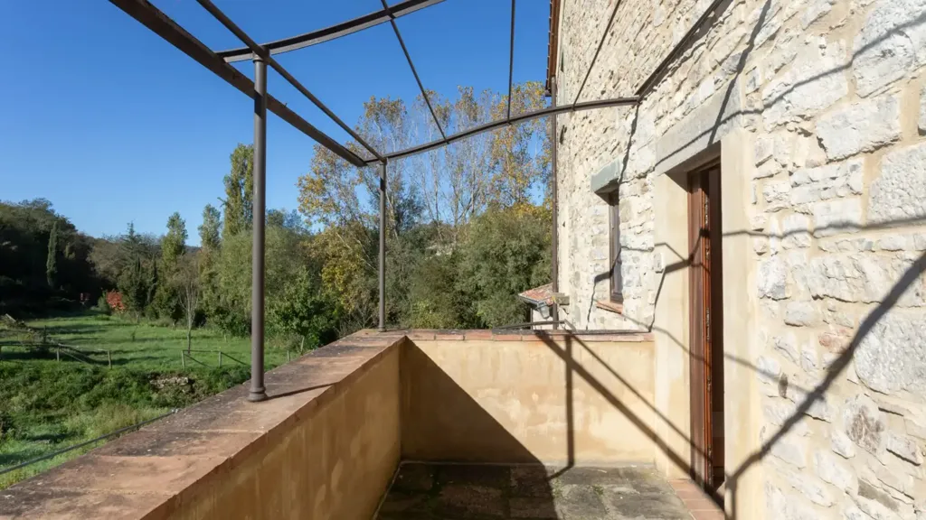 Terrace - Casale with Pool in Gaiole in Chianti