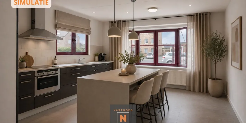 Cucina - Semi-Open House with Garden in Smeermaas, Lanaken