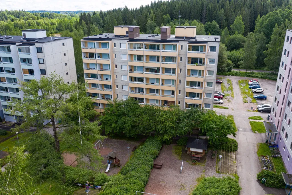 Vue aérienne - Spacious Studio with Balcony in Lahti