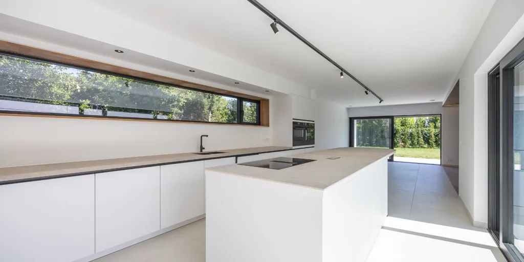 Köök - Modern Villa with South-Facing Garden in Middelkerke