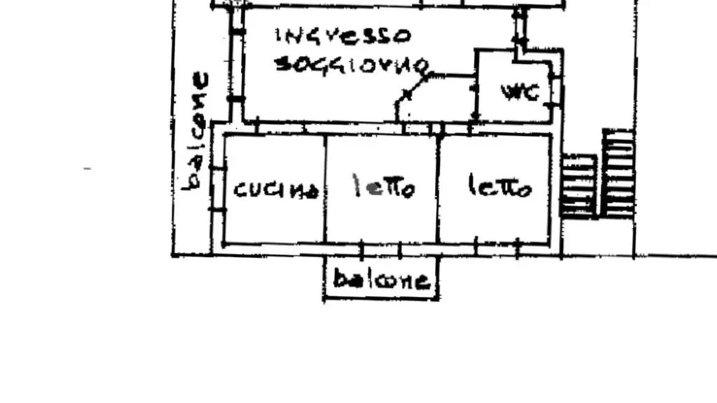 Plan - Apartment with Triple Exposure in Gattatico