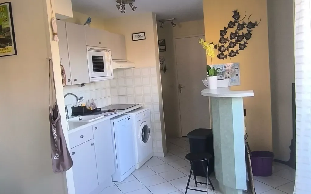Cuisine - Appartement T-3 Meublé avec Balcon à Houlgate