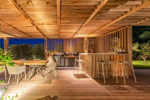 Terrasse - Villa de luxe avec vue mer à Porto-Vecchio