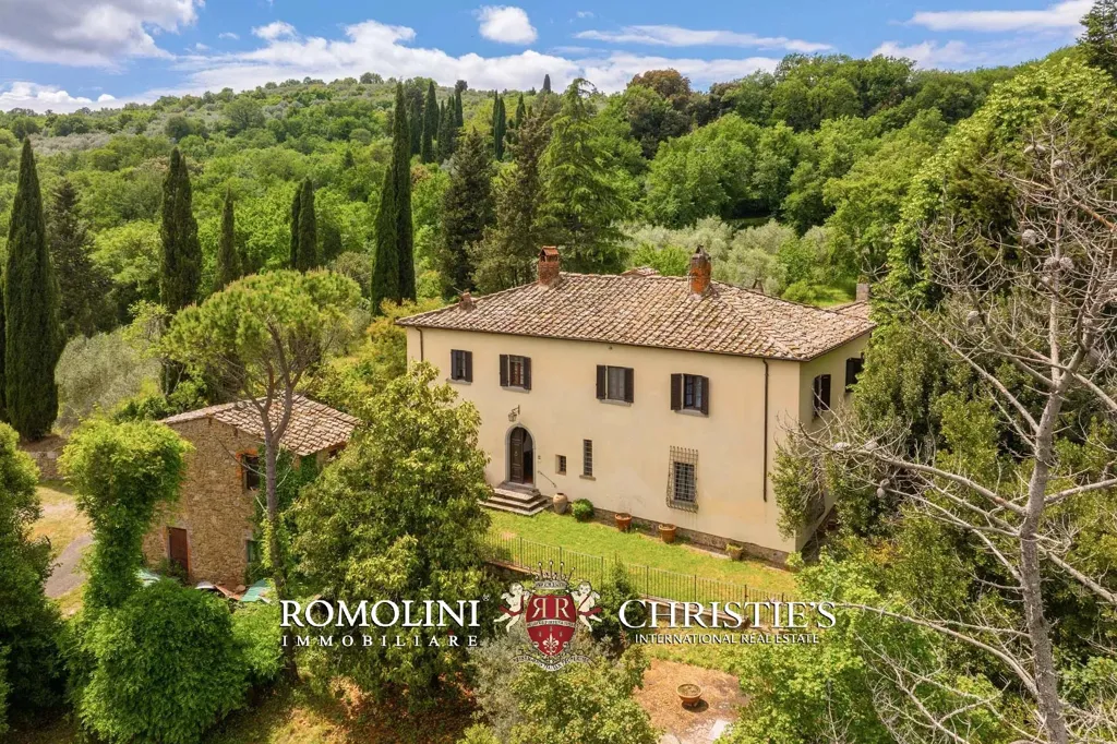 Vue aérienne - Historical Villa with Views of Arezzo