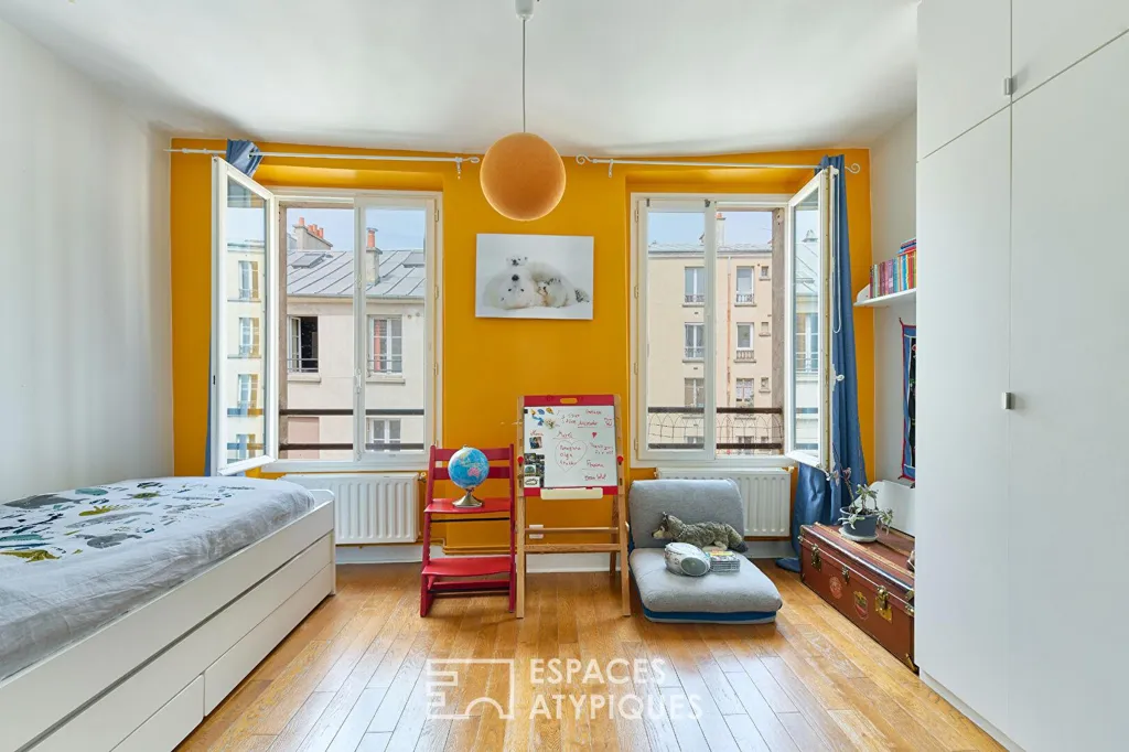 Chambres - Triplex Lumineux en Dernier Étage à Paris