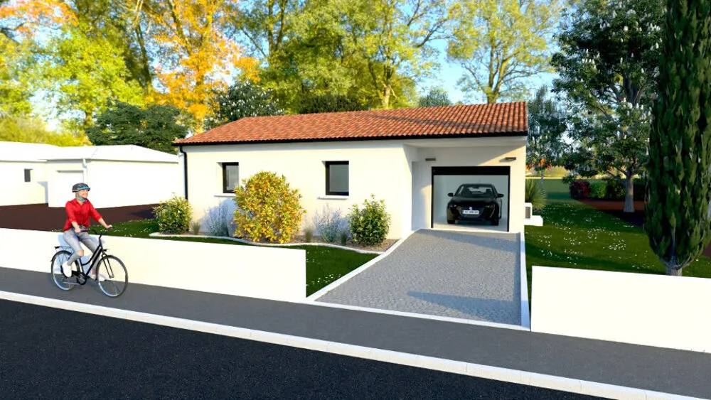 Maison Neuve 3 Pièces avec Jardin à Saint-Lys