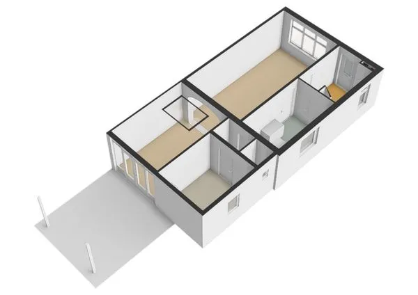 Floor Plan - Characterful Two-Storey House with Garden in Reuver