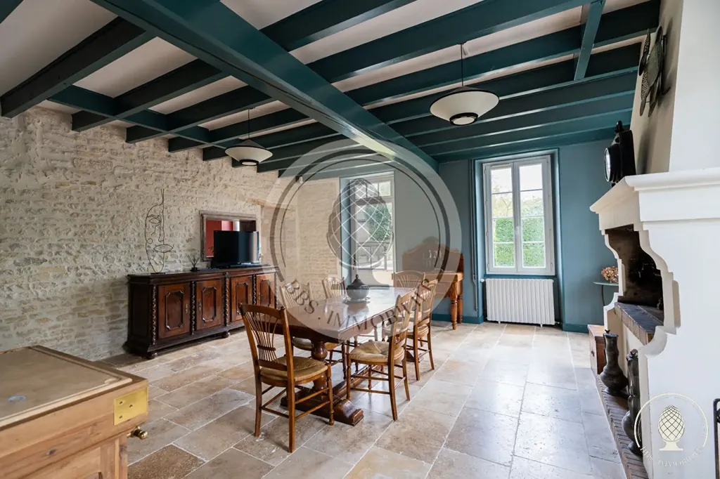Salle à manger - Longère Charentaise avec Piscine à Vouhé