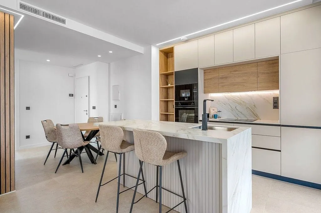 Köök - Apartment with Pool and Terrace in Torre-Pacheco