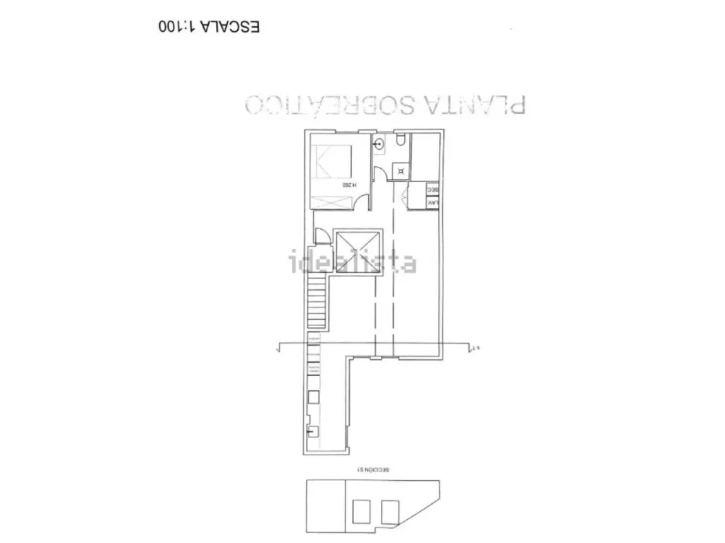 Plan - Duplex Attic with Private Terrace in Barcelona