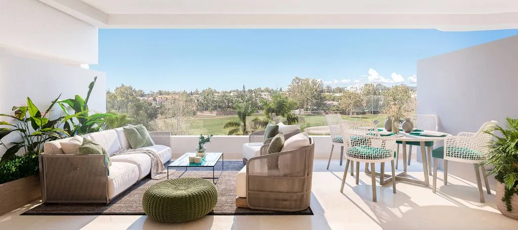 Terrass - Penthouse with Golf View in Guadalmina, Marbella