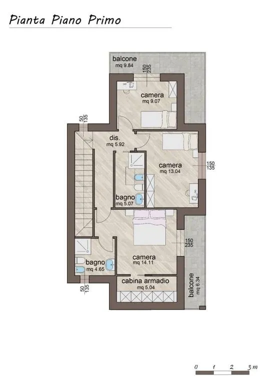 Plan - New Villa with Pool in Olgiate Comasco