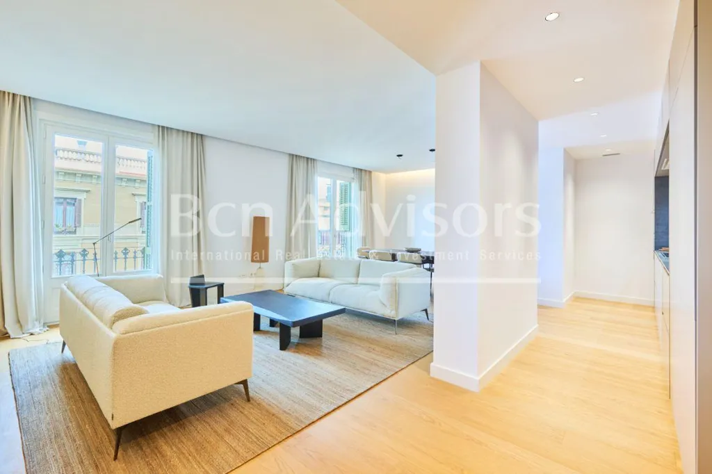 Séjour - Refurbished Flat with Terrace in Passeig de Gràcia