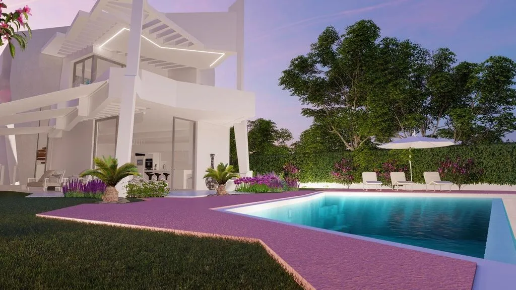 Piscine - Luxury Villa with Infinity Pool in Estepona